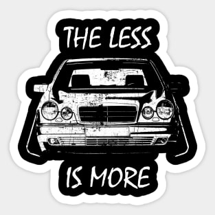 W210 limousine less is more Sticker